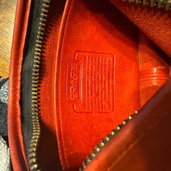 Vintage Coach Purse - Beautiful Red! - Picture 5 of 6